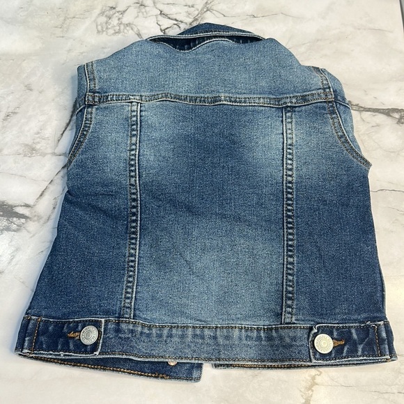 7 For All Mankind Girls Medium Wash Denim Embroidered Jacket See Measurements - Picture 6 of 9